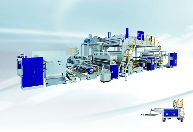 Ekstrüzyon Endüstriyel Laminasyon Ekipmanları, Tek Vidalı Isı Laminasyon Makinesi, Serbest kağıt laminasyon makinesi 0