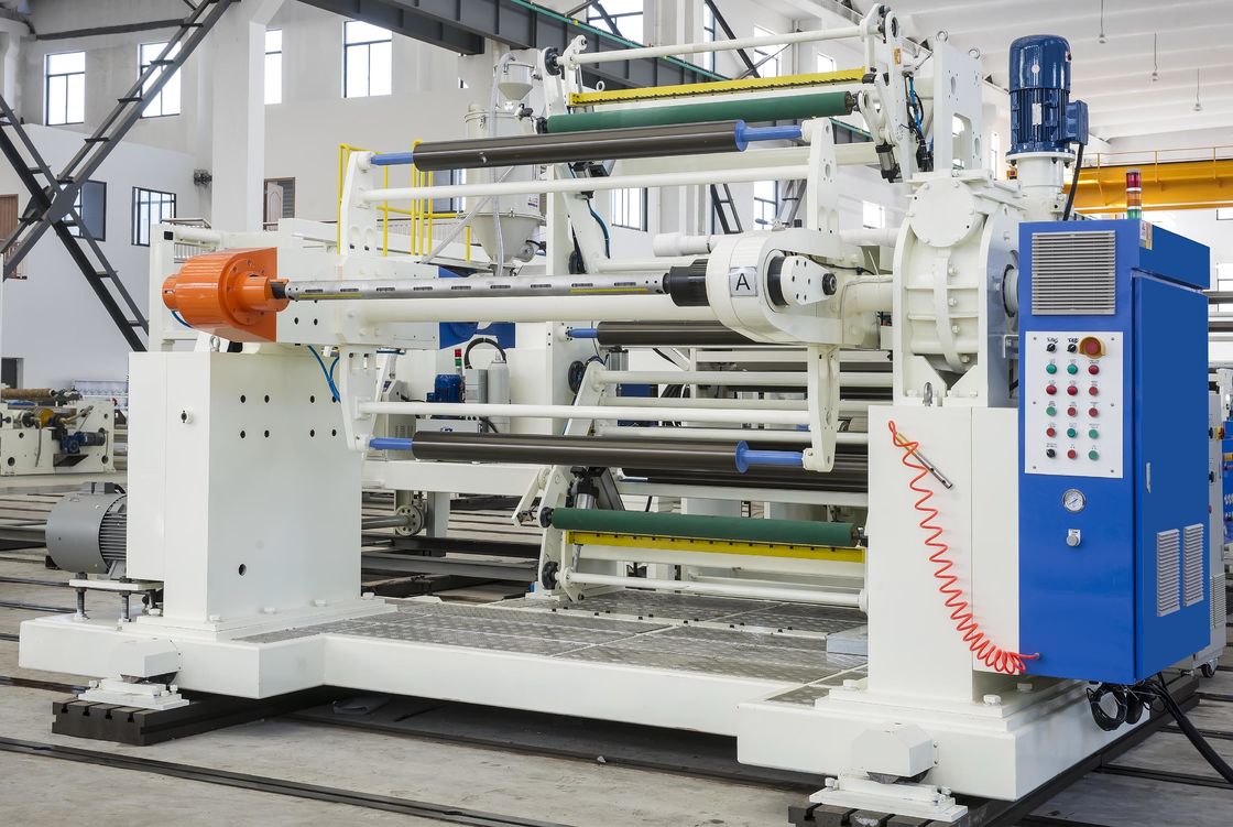 Ultrasonik Tip EPC Sistemli Hızlı Hızlı Otomatik Kağıt Laminasyon Makinesi Beyaz ve mavi