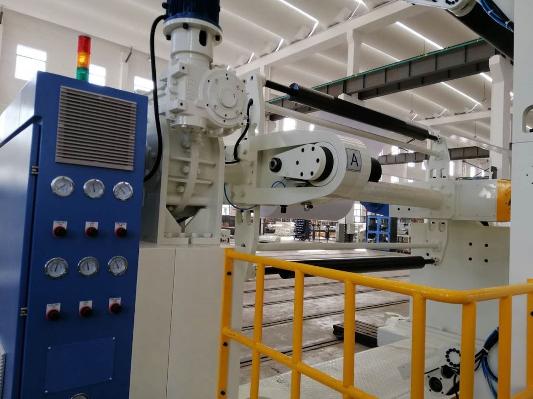 1200-1600mm Yüksek Hızlı PE Film Plastik Otomatik Laminasyon Makinesi, Tek / Çift Taraflı Beyaz Ve Mavi