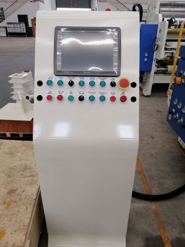 Tiner Kaplama Beyaz ve Mavi Makine ile PLC ile Hassas Sıcaklık Kontrol Kağıt Laminasyon Makinesi