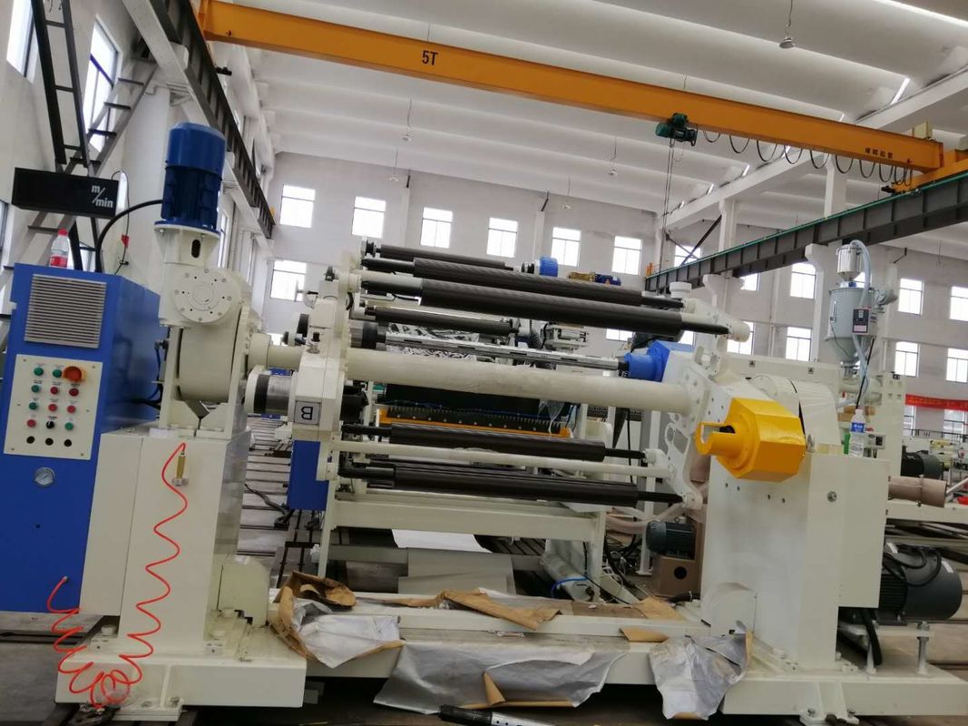 Renkli Ambalaj Filmi Laminasyon Makinesi Max 600mm Sandwich Çapı