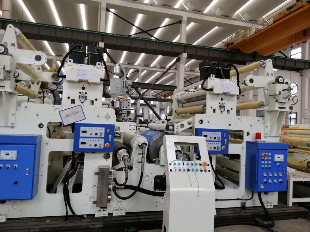 Renkli Ambalaj Filmi Laminasyon Makinesi Max 600mm Sandwich Çapı